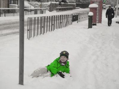 ADULT 3= Niki Gulland Boy in green anorak